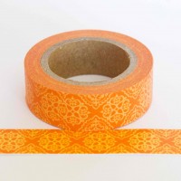 orange-pattern-washi-tape